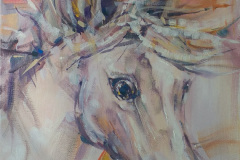 white horse painting