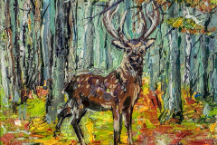 deer wild animal sdir paitning 