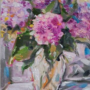 Hydrangea Flowers Painting Original Still Life