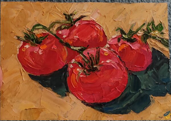 Tomato Oil Painting Still Life